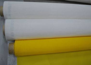 China Tshirt amarelo da tela de seda de tela de malha do poliéster que imprime o alto densidade, 91 mícrons fornecedor