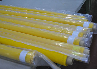 China Tela da tela de malha do poliéster da linha do amarelo 80 para a impressão de matéria têxtil, largura de 250cm fornecedor