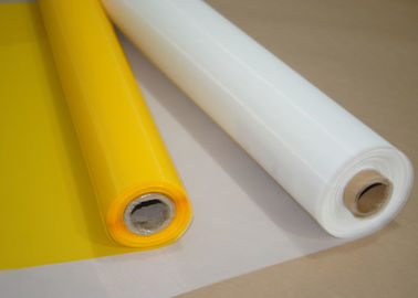 China Malha branca/do amarelo poliéster de parafusamento de pano 120 para a impressão de vidro, 158 mícrons fornecedor