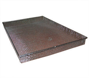 Metal cestas industriais da rede de arame do retângulo para o armazenamento/esterilização/BBQ