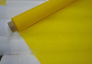 China Malha amarela da tela de impressão do poliéster para a matéria têxtil/vidro/PWB/impressão cerâmica fornecedor