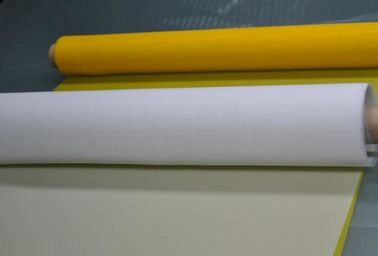 China Malha da tela do poliéster de 144 polegadas, contagem branca da malha 110 da tela da impressão da tela fornecedor