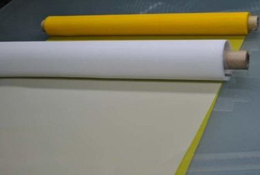 China Malha de alta elasticidade da impressão do poliéster do amarelo 110T com certificação de FDA para imprimir fornecedor