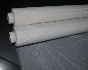 China malha branca da impressão do poliéster de 100 mícrons para a impressão cerâmica fornecedor