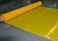 Tshirt amarelo da tela de seda de tela de malha do poliéster que imprime o alto densidade, 91 mícrons fornecedor