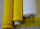 Baixa malha da impressão da tela do poliéster do monofilamento do alongamento com branco e amarelo fornecedor