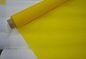 Baixa malha da impressão da tela do poliéster do monofilamento do alongamento com branco e amarelo fornecedor