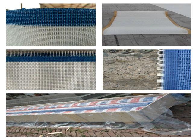 O branco 2 derramou a tela material da malha do Weave liso para o transporte, serviço do ODM do OEM