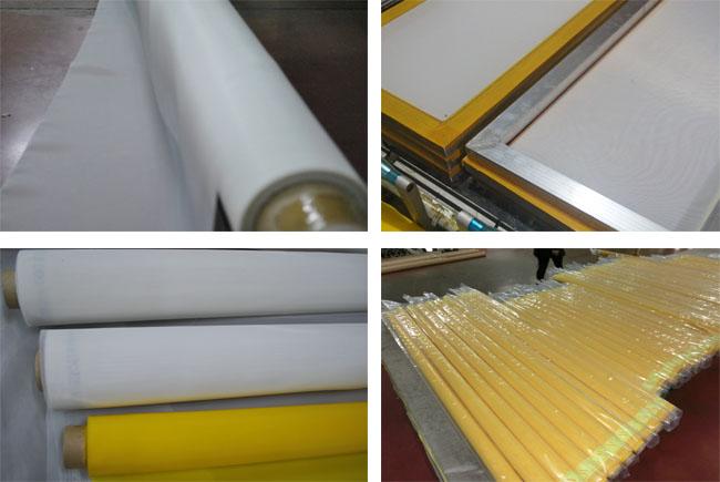 Malha amarela da tela de impressão do poliéster para a matéria têxtil/vidro/PWB/impressão cerâmica