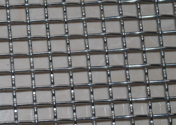 Rede de arame de aço inoxidável resistente tecida frisada para a filtragem, estrutura estável