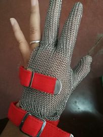 China luvas de aço inoxidável da faca da Anti-lança com os cinco dedos para o matadouro fornecedor